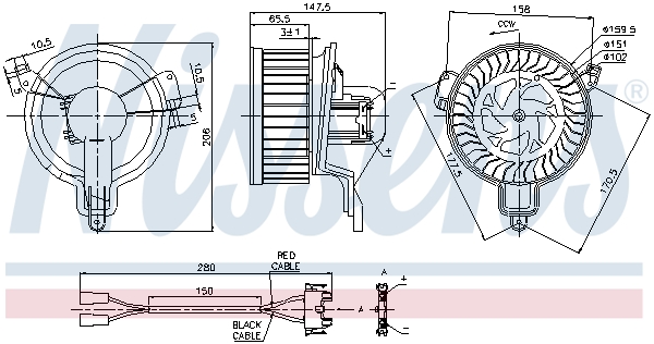 Nissens Kachelventilator 87048