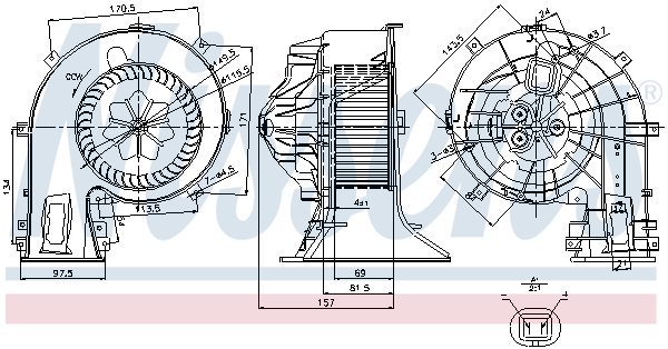 Nissens Kachelventilator 87049