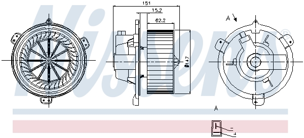 Nissens Kachelventilator 87056