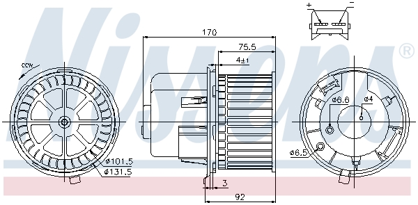 Nissens Kachelventilator 87061