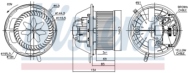 Nissens Kachelventilator 87062