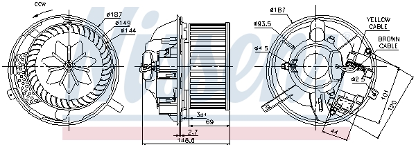 Nissens Kachelventilator 87072