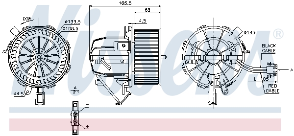 Nissens Kachelventilator 87075