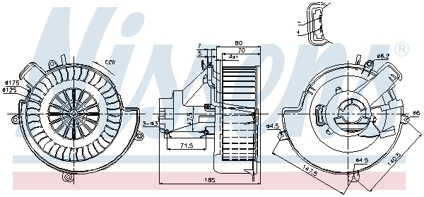 Nissens Kachelventilator 87079