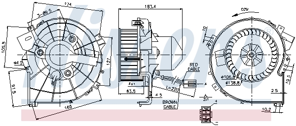 Nissens Kachelventilator 87080