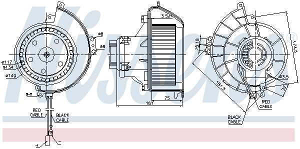 Nissens Kachelventilator 87081