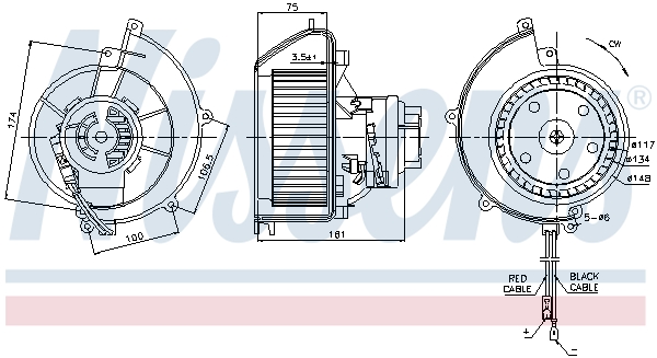 Nissens Kachelventilator 87082