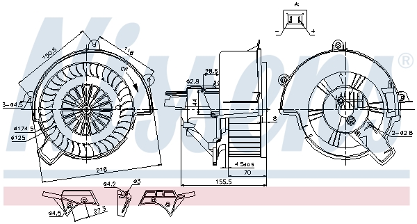 Nissens Kachelventilator 87083