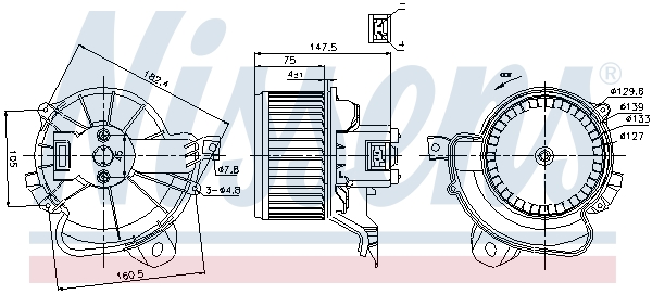 Nissens Kachelventilator 87086