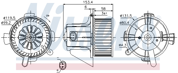 Nissens Kachelventilator 87090