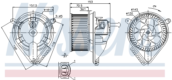 Nissens Kachelventilator 87095