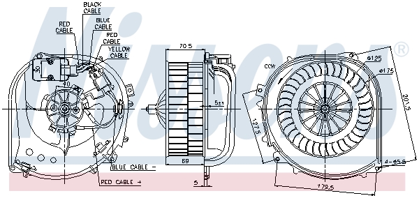 Nissens Kachelventilator 87100