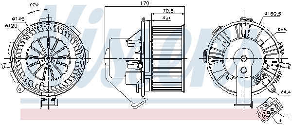 Nissens Kachelventilator 87105