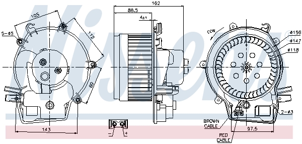 Nissens Kachelventilator 87111