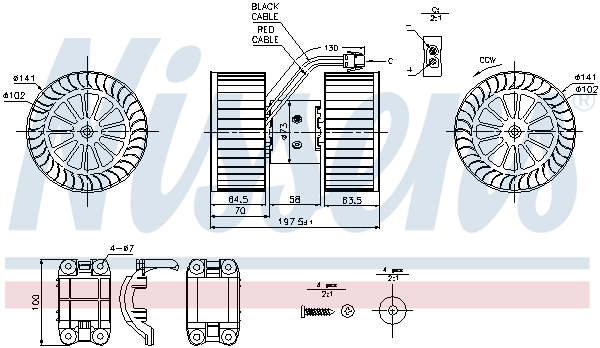 Nissens Kachelventilator 87115