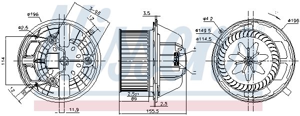 Nissens Kachelventilator 87118