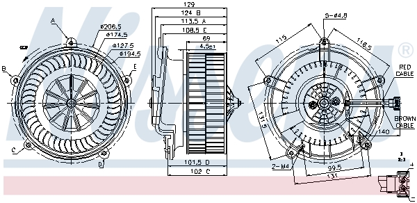 Nissens Kachelventilator 87119