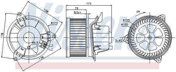 Nissens Kachelventilator 87122