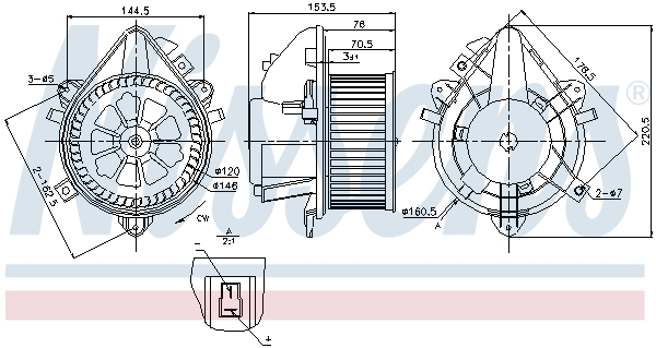 Nissens Kachelventilator 87124