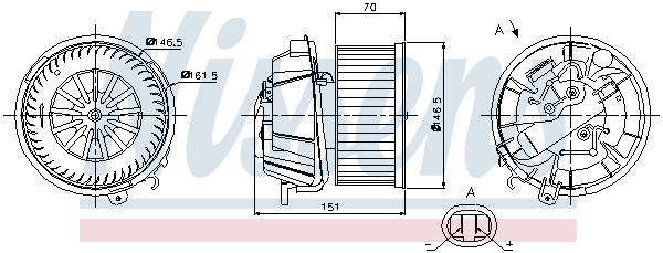 Nissens Kachelventilator 87127