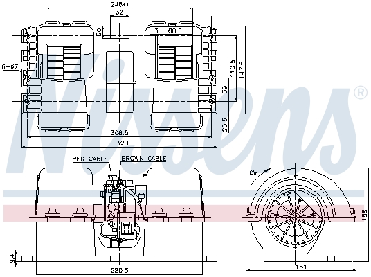 Nissens Kachelventilator 87133