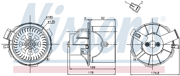 Nissens Kachelventilator 87138