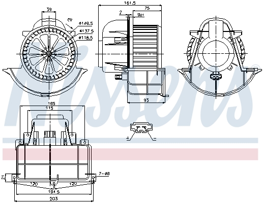 Nissens Kachelventilator 87139