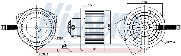 Nissens Kachelventilator 87142