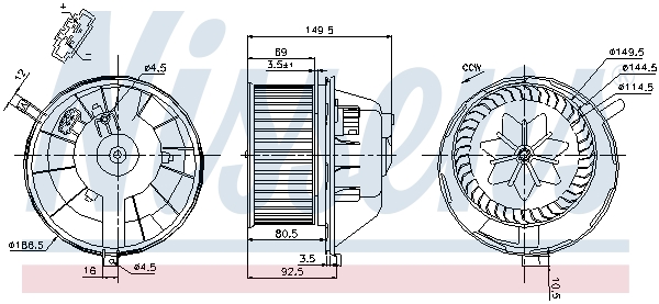 Nissens Kachelventilator 87144