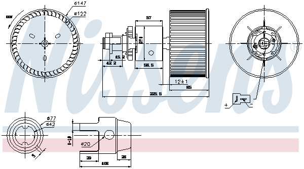 Nissens Kachelventilator 87149