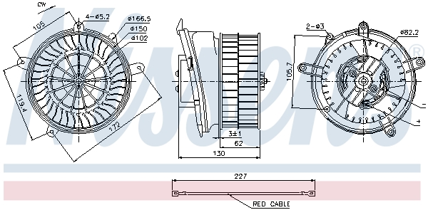 Nissens Kachelventilator 87152