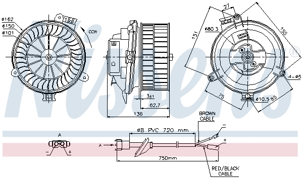 Nissens Kachelventilator 87153