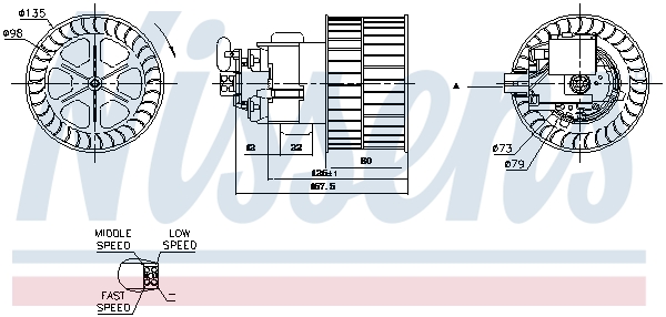 Nissens Kachelventilator 87154