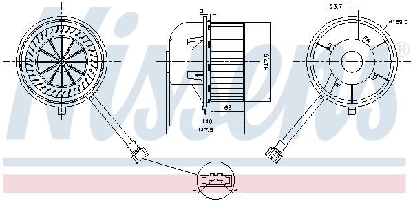 Nissens Kachelventilator 87155