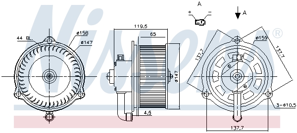 Nissens Kachelventilator 87159