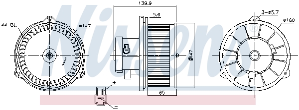 Nissens Kachelventilator 87160