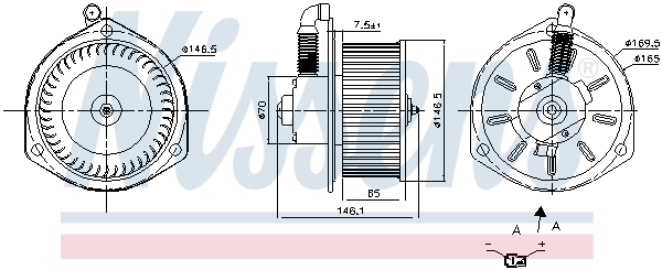 Nissens Kachelventilator 87163