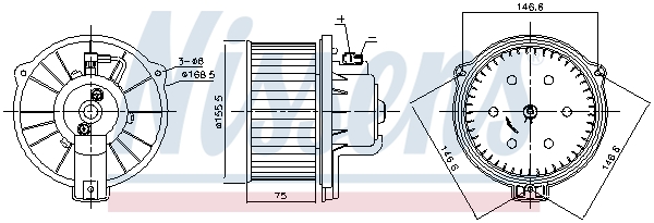 Nissens Kachelventilator 87169