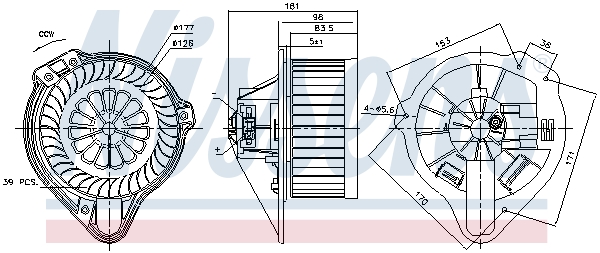 Nissens Kachelventilator 87170