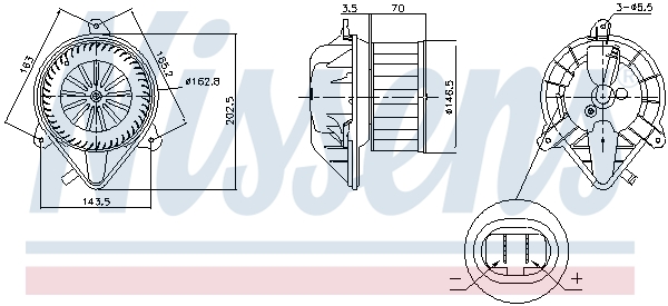 Nissens Kachelventilator 87171