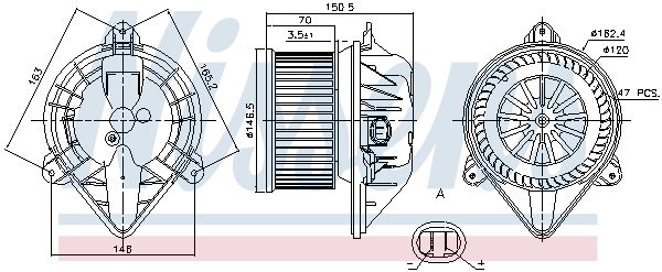 Nissens Kachelventilator 87173