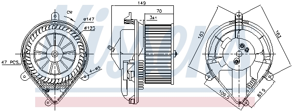 Nissens Kachelventilator 87175