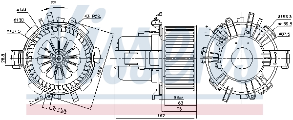 Nissens Kachelventilator 87180