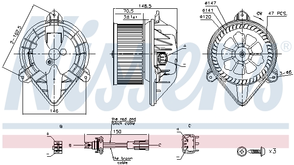 Nissens Kachelventilator 87183