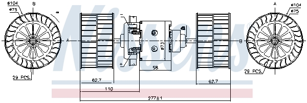 Nissens Kachelventilator 87189