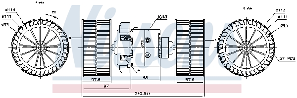 Nissens Kachelventilator 87191