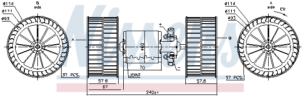 Nissens Kachelventilator 87192