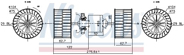 Nissens Kachelventilator 87193