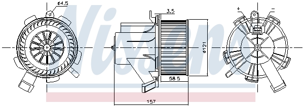 Nissens Kachelventilator 87208