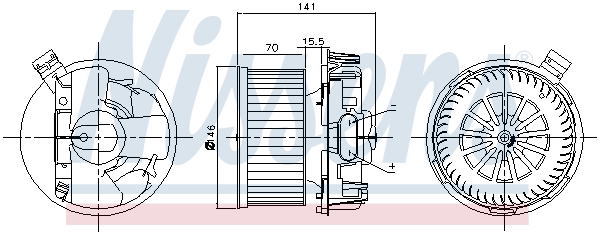 Nissens Kachelventilator 87209